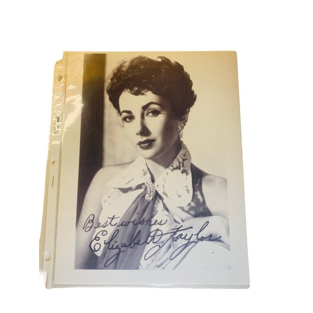 Set of 2 Grace Kelly and Elizabeth Taylor 8.5" x 11 Photo Reproductions Facsimil - Picture 11 of 11